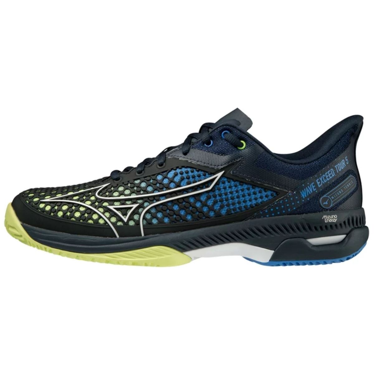 Mizuno Wave Exceed Tour 5 CC Mens (Mørkeblå/blå/grøn) - 40.5