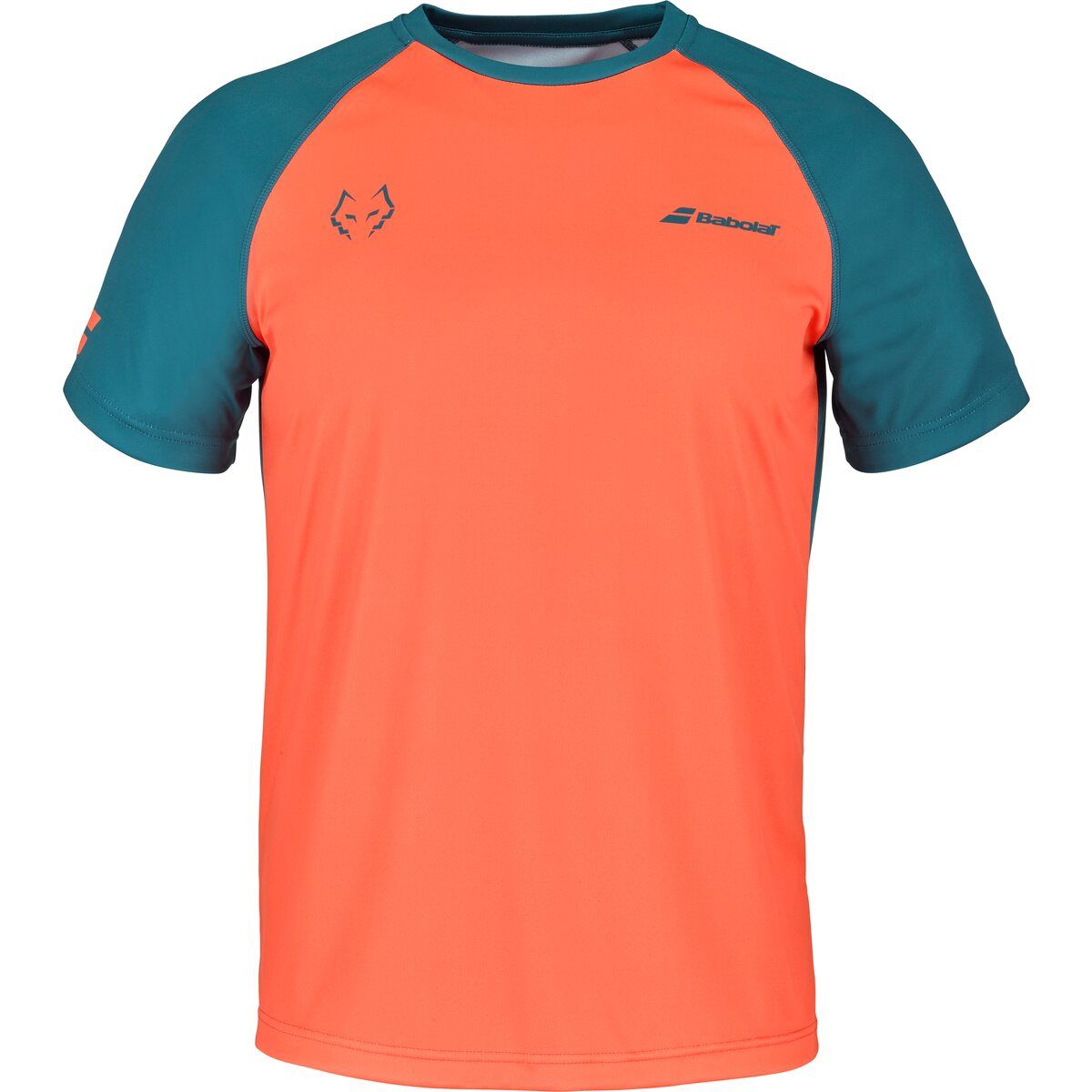 Babolat Crew Neck Tee Juan Lebron (Orange/Dark Blue) - XXL