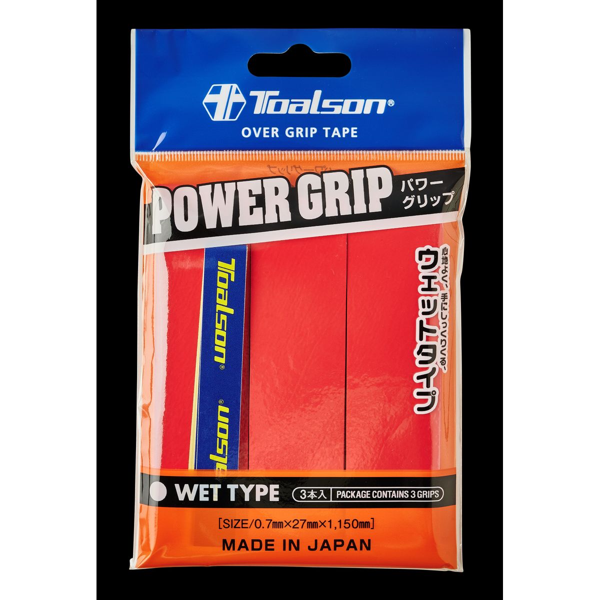 Toalson Power Grip (3-pak, Rød)