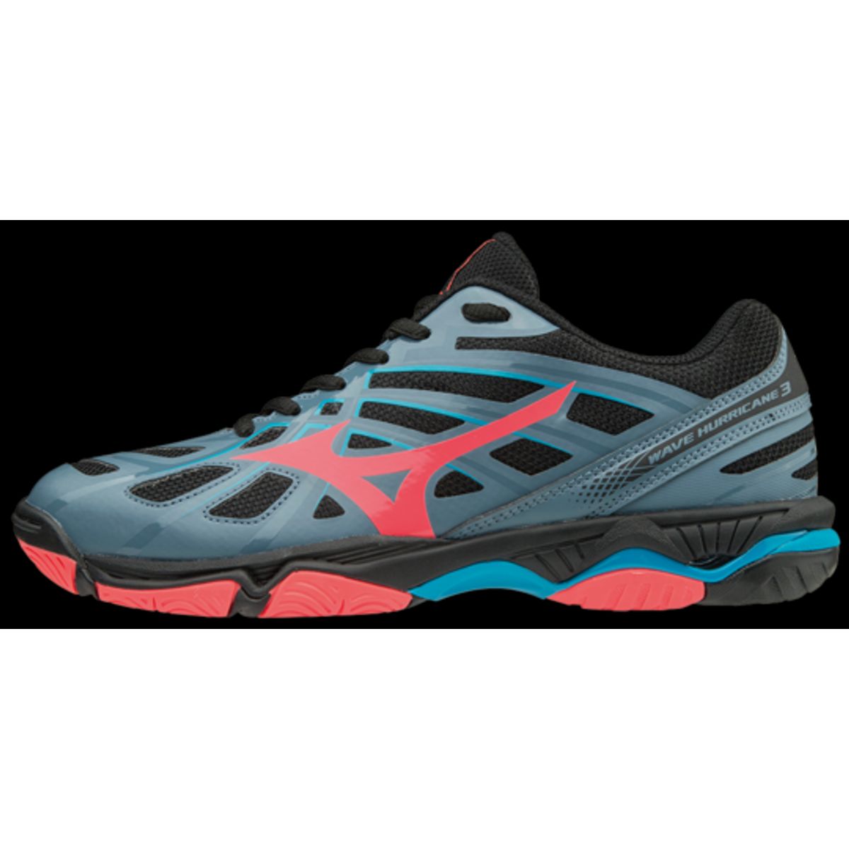 Mizuno Wave Hurricane 3 (Grå/Pink) - 38