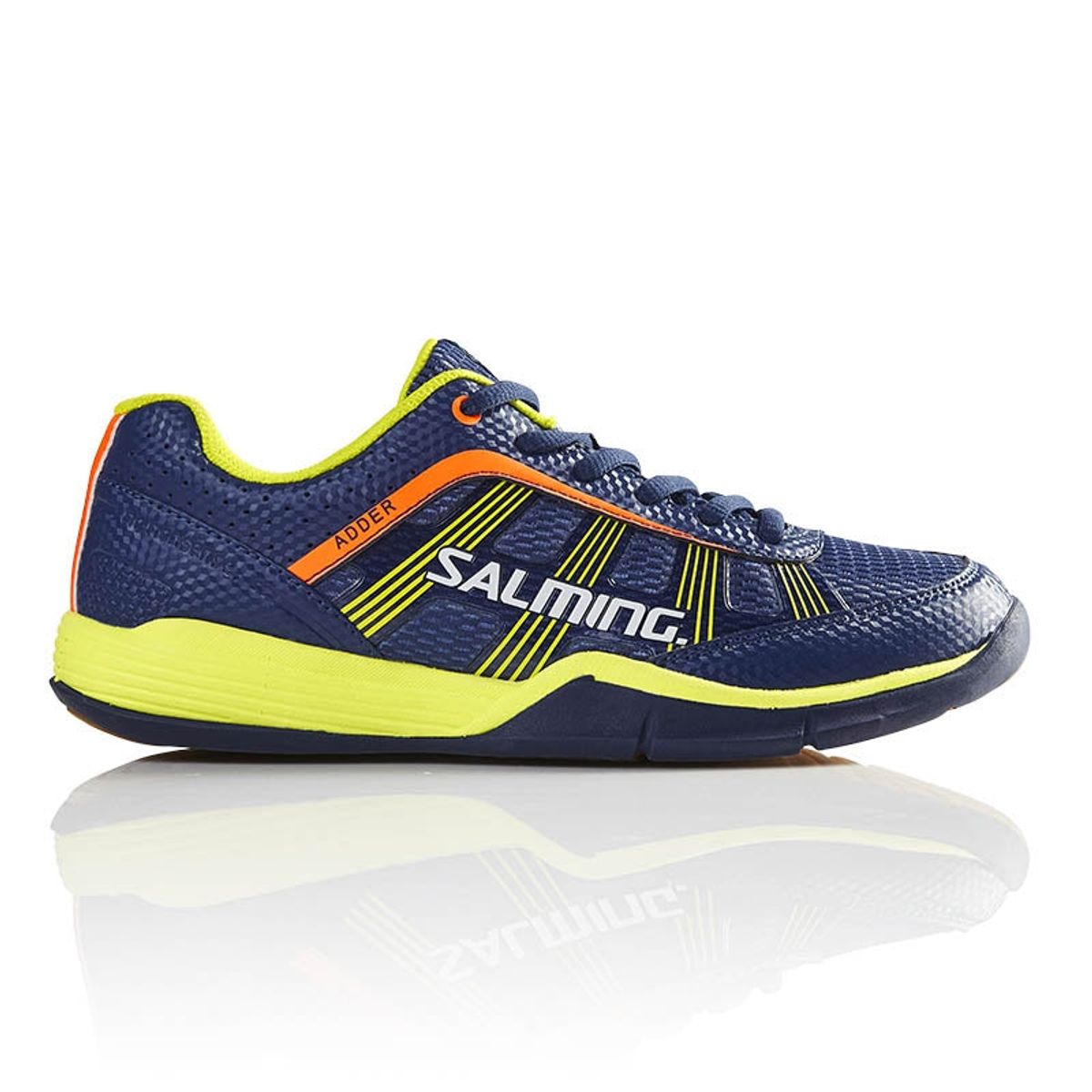 Salming Adder Junior Squashsko (Blue-Yellow) - 39 1/3