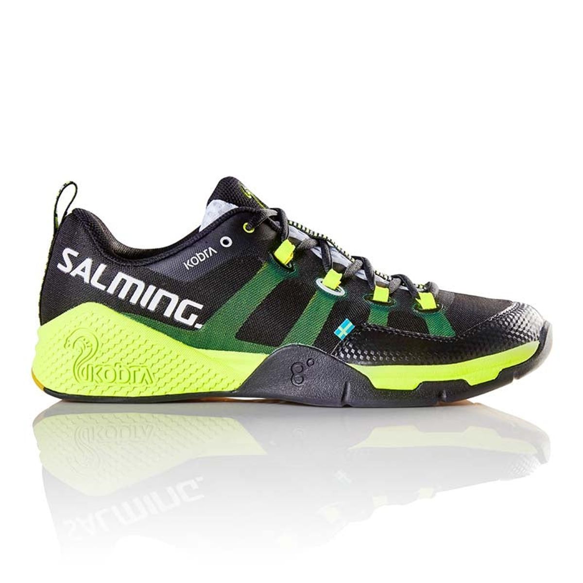 Salming Kobra (Black-Yellow) Squashsko - 41 1/3