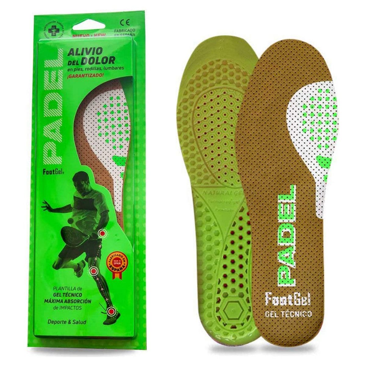 Footgel Padel Pain Relief Indlægssåler - 39-42