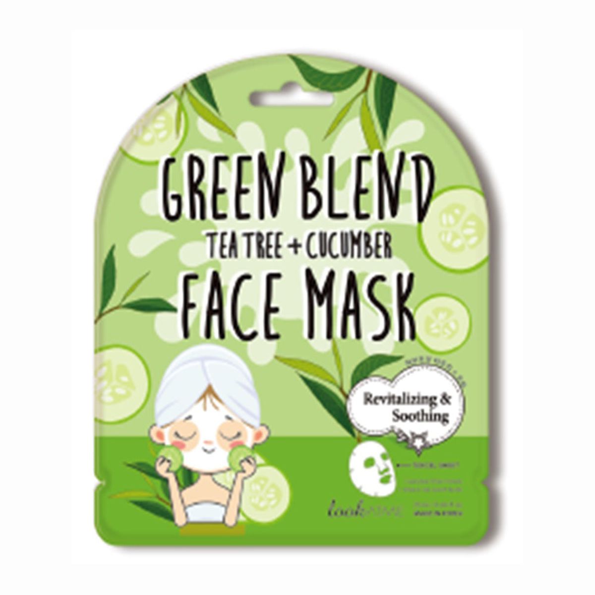 Look At Me LOOK AT ME TENCEL FACE MASK GREEN BLEND