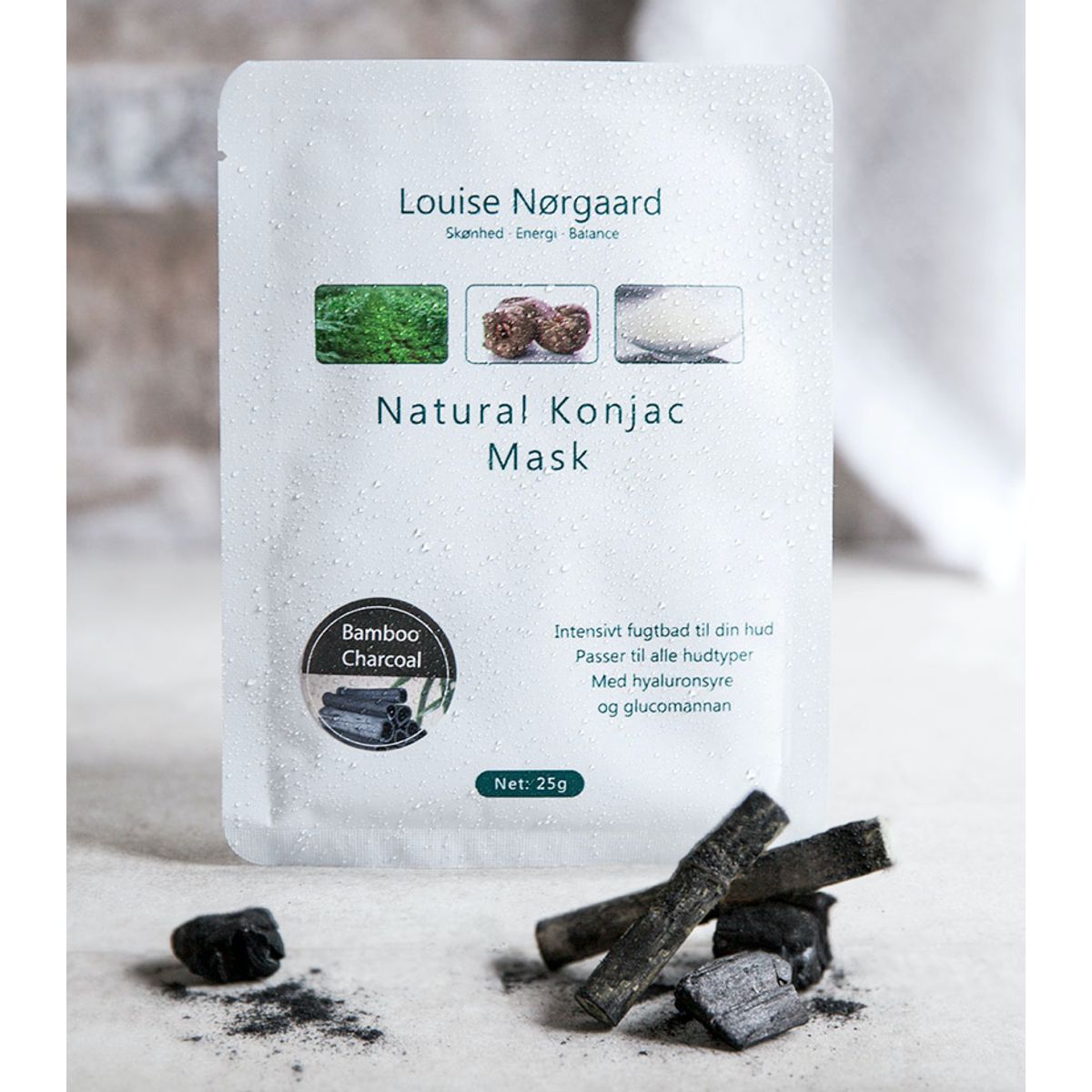 Organic Konjac Bamboo Charcoal Mask