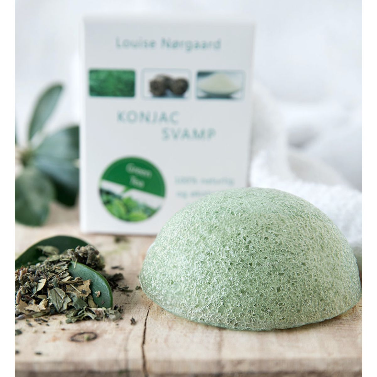 Organic Konjac Green Tea svamp