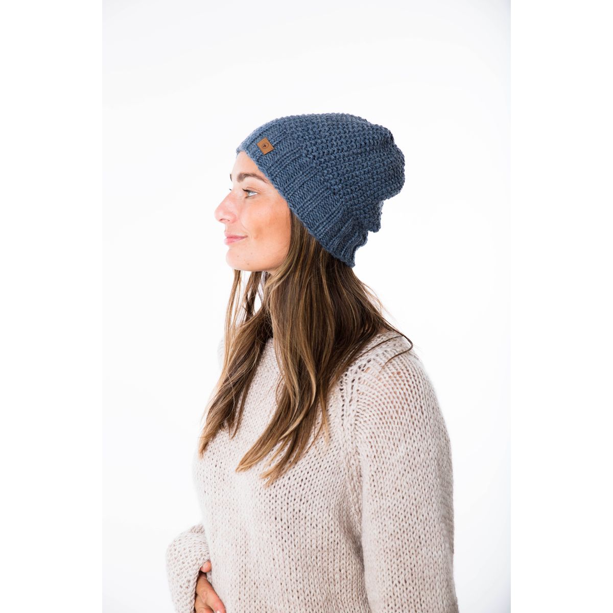 Alrune Hat - Fuza Wool - Silver Blue