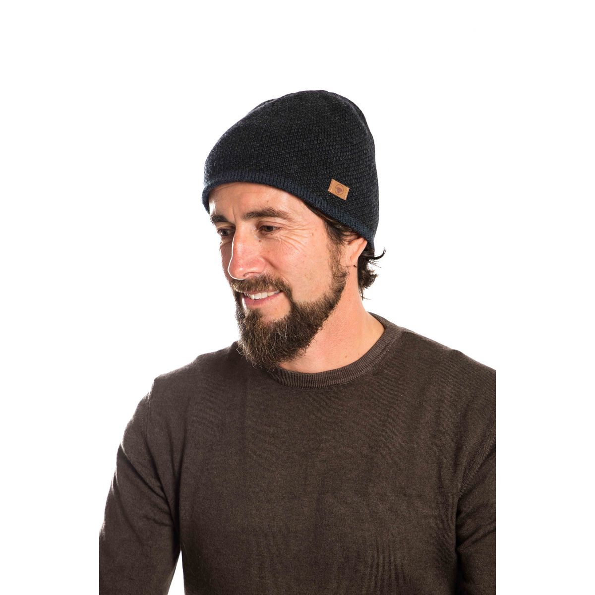 Dai Beanie - Reversible - Fuza Wool - Navy