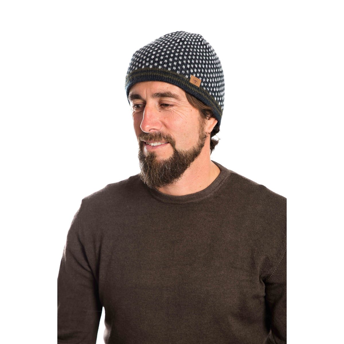 Nordic Stripe Beanie Reversible - Fuza Wool