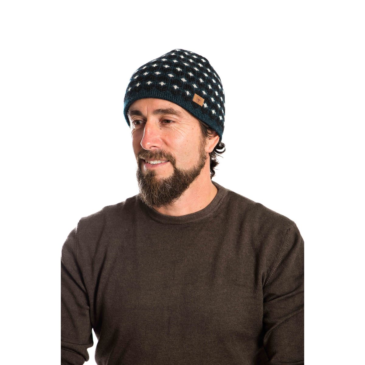 Ymer Beanie Reversible - Fuza Wool - Indigo