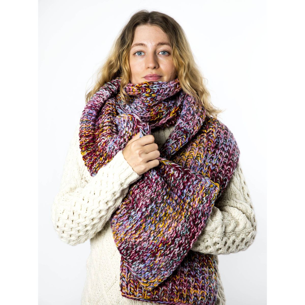 Sol Scarf - Fuza Wool - Multi Unica