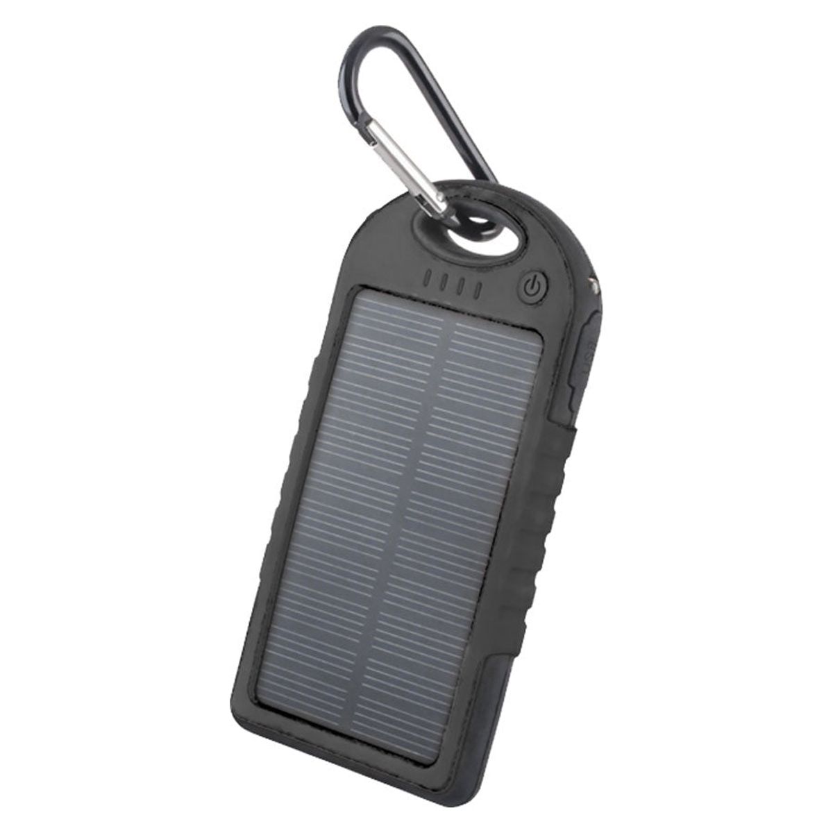 Forever 5000 mAh Solar Powerbank, Sort