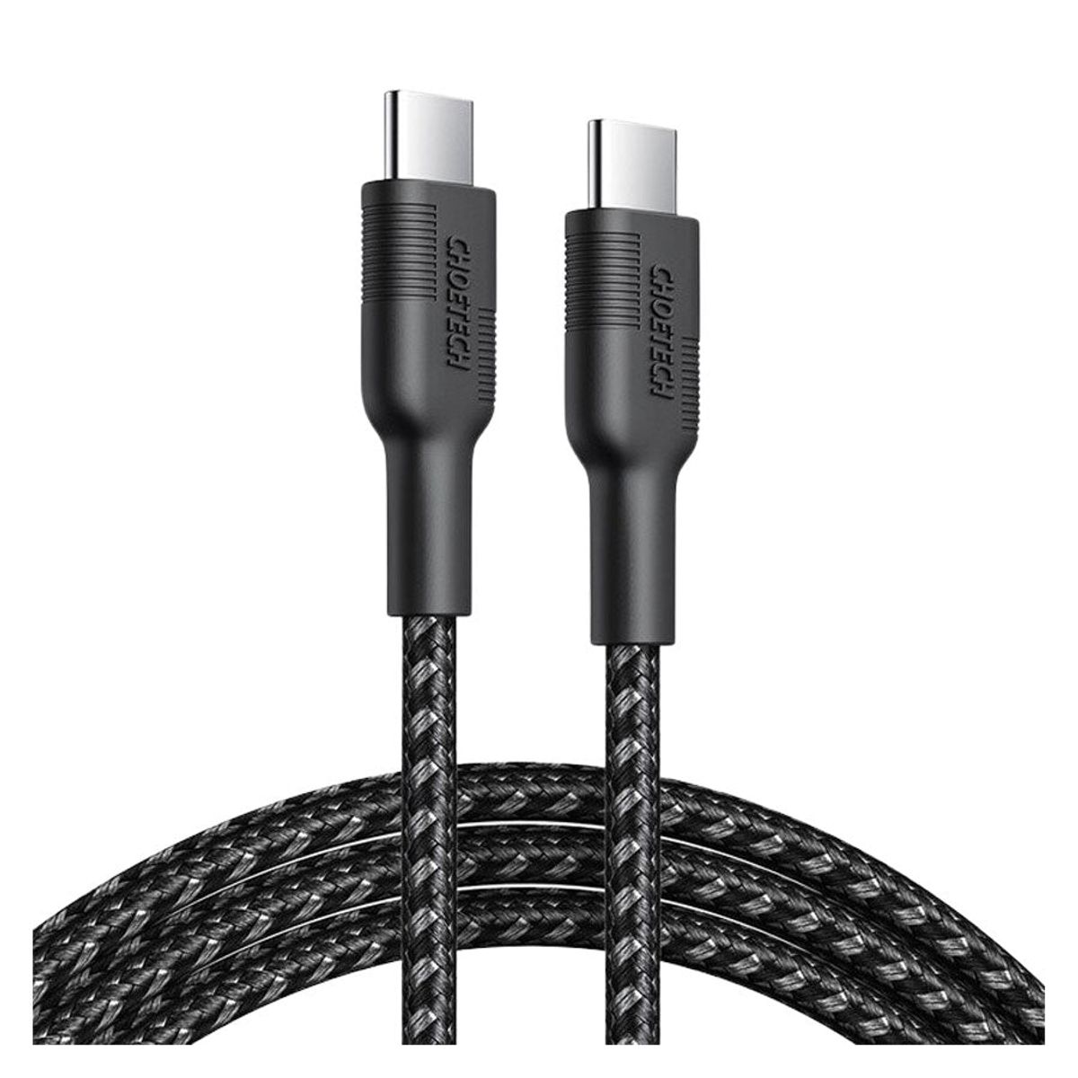 Choetech 1,2m USB-C - USB-C PD 60W Kabel, Sort