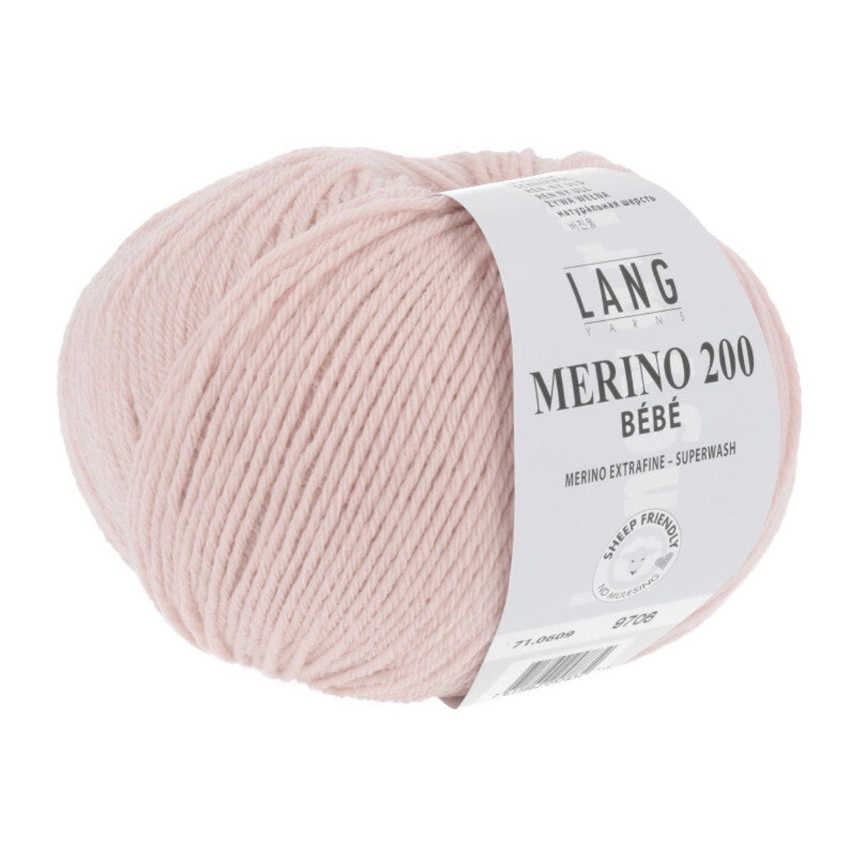 Lang Yarns Merino 200 bebe - Rose - 609