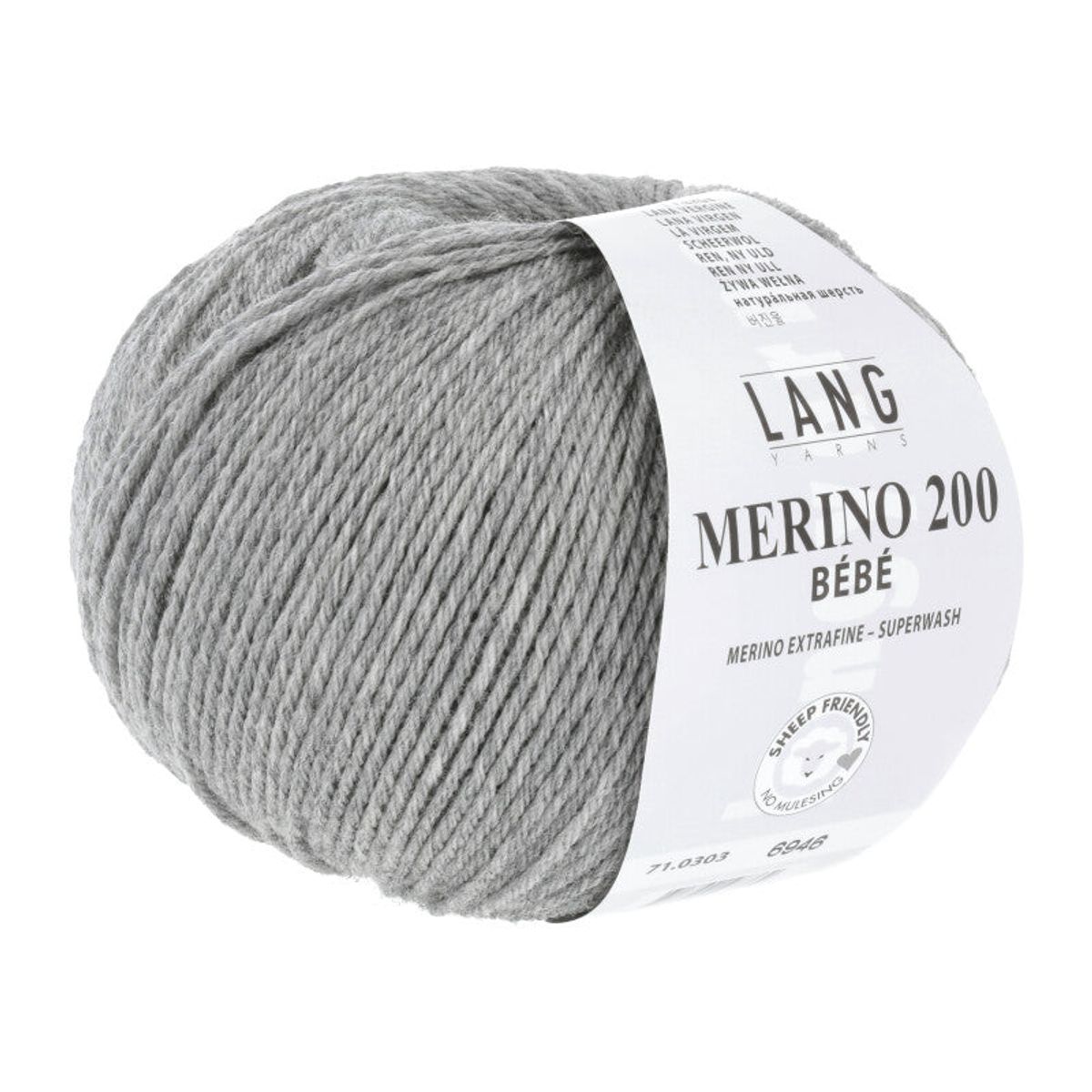 Lang Yarns Merino 200 bebe - Light Grey - 303