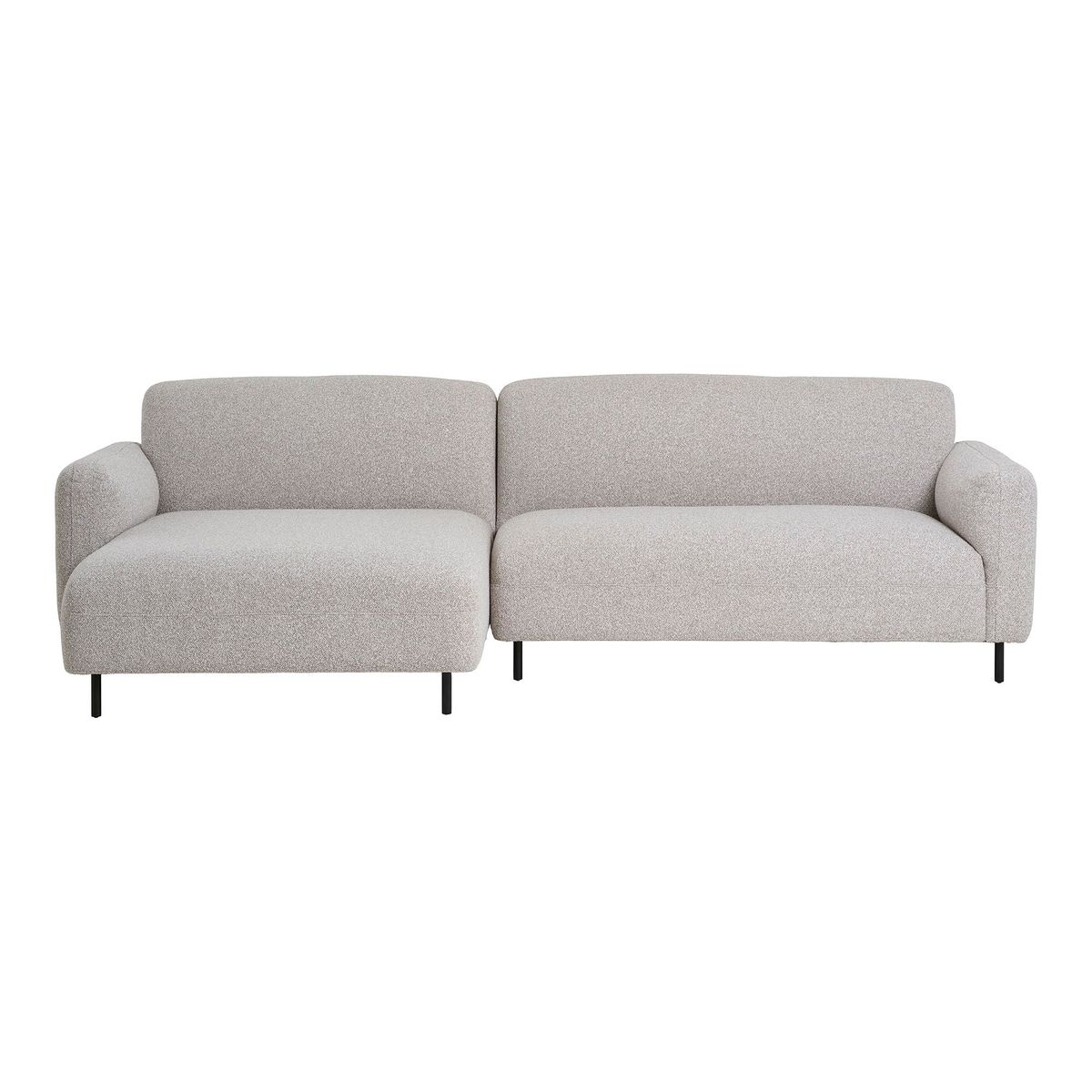 Salvador Loungesofa - Loungesofa, Venstrevendt, Bouclé, Lysegrå, Hn1253