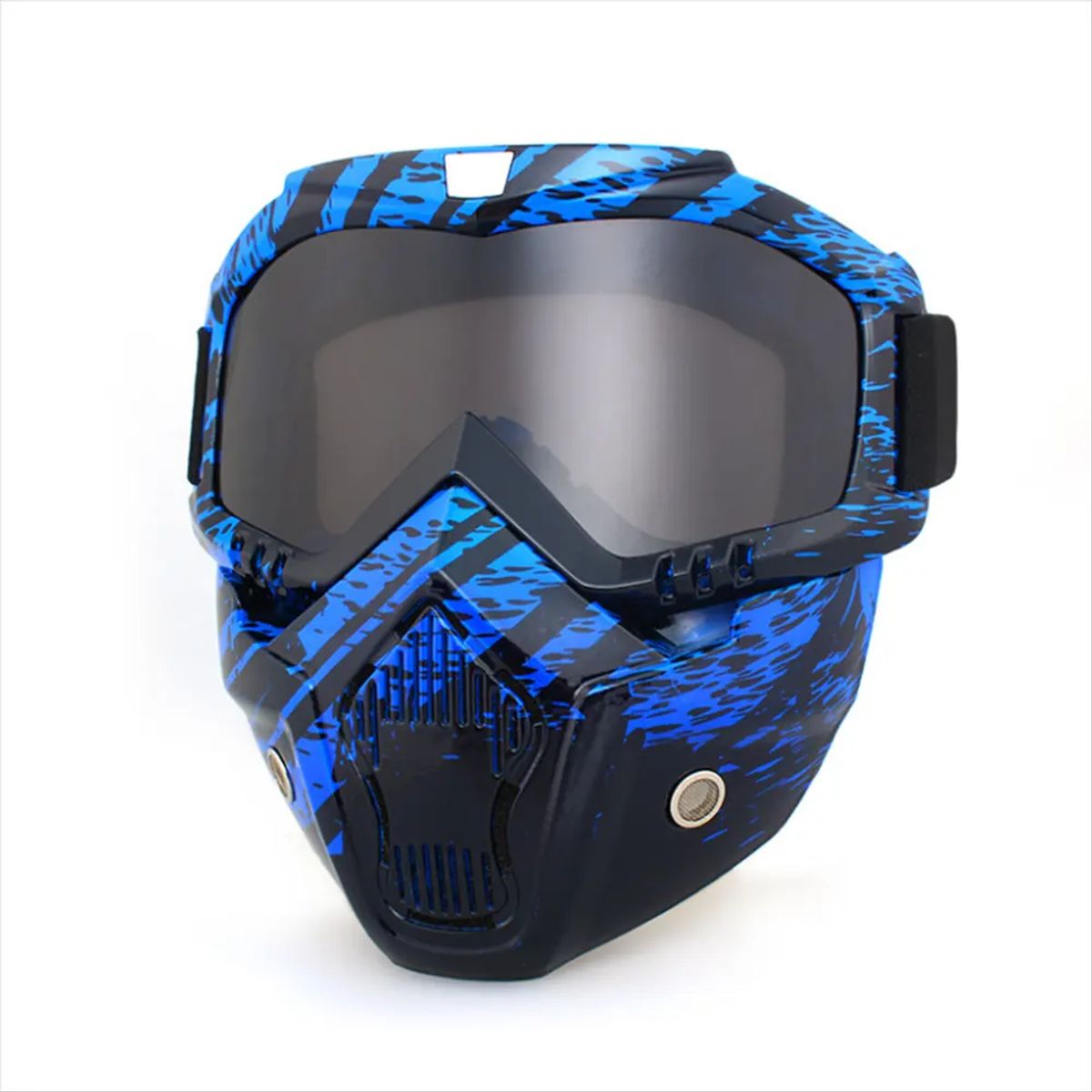 Gel Blaster Fullface Custom Maske - Blue Dark