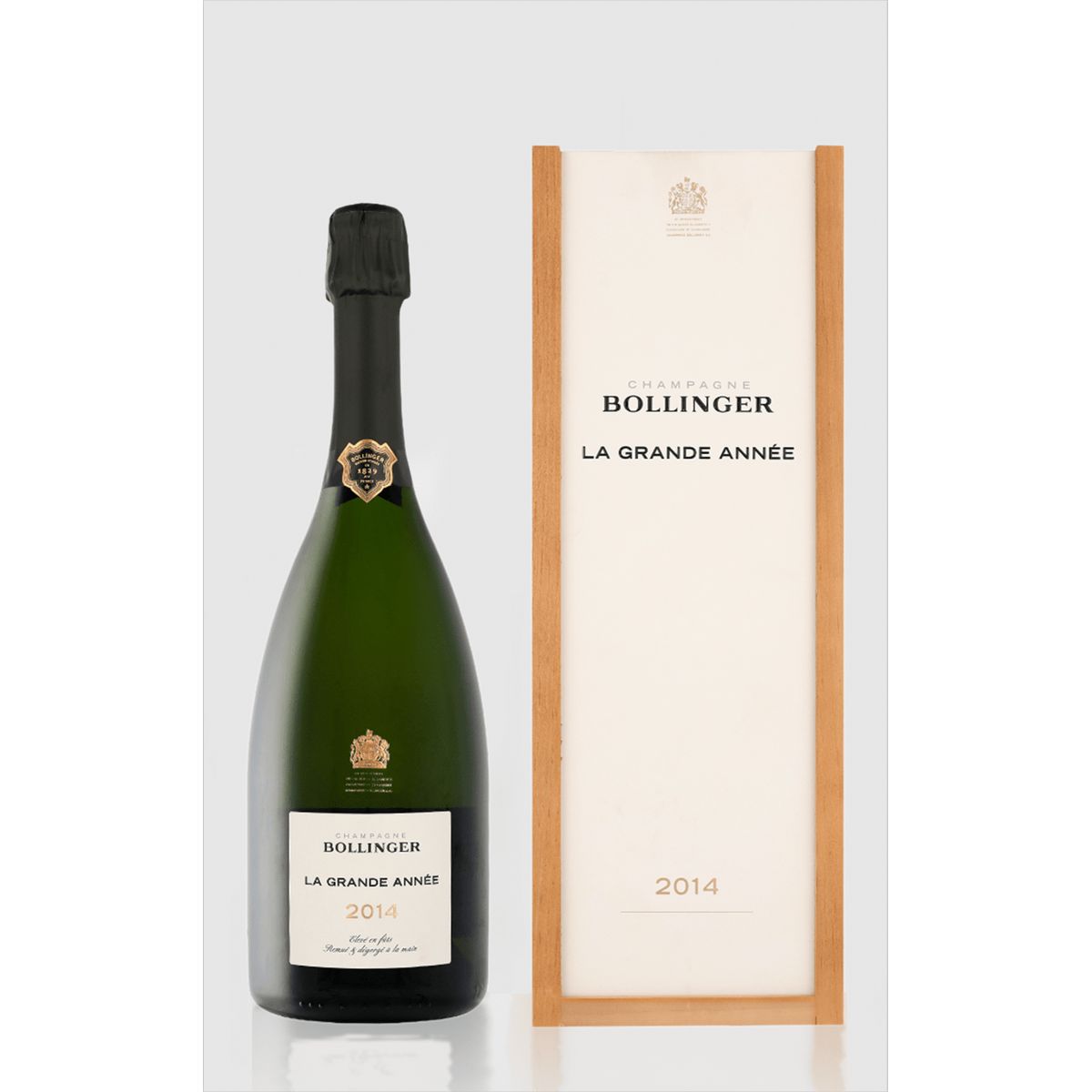 Bollinger Grande Année 2014 i flot trækasse