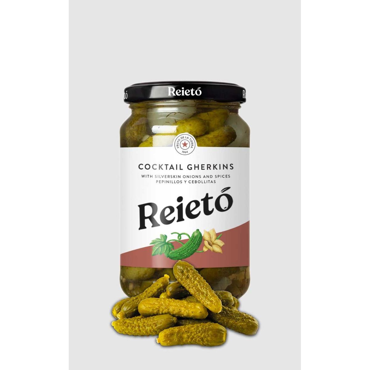 Reietó syltede cornichoner 345g (190g Drænet Vægt)