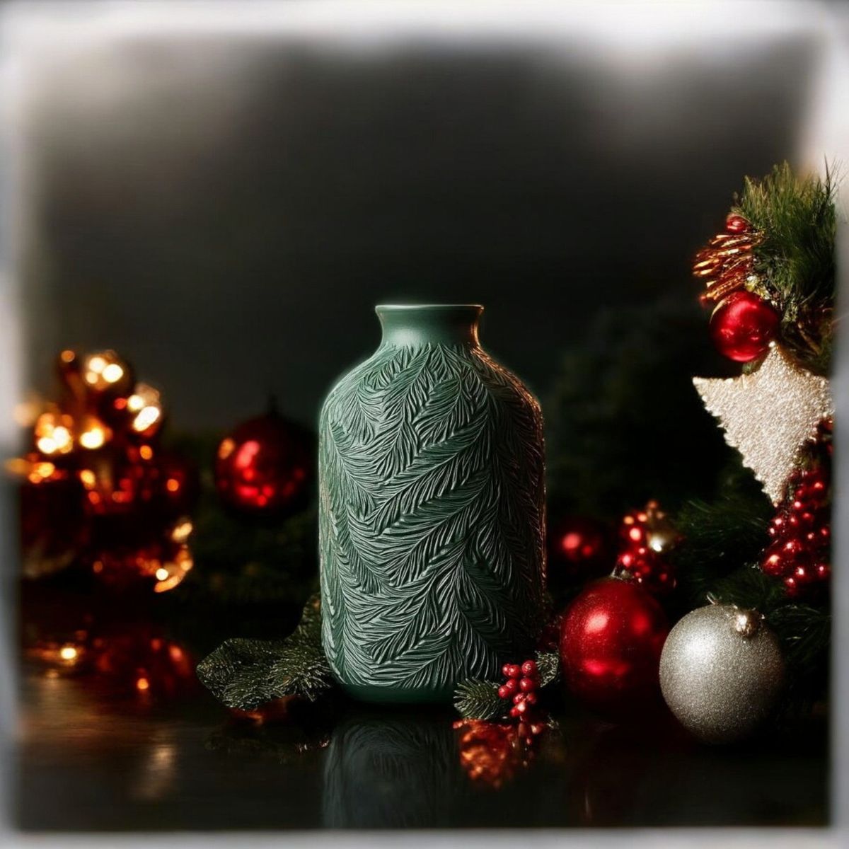 Grankogle Vase - Jade Hvid