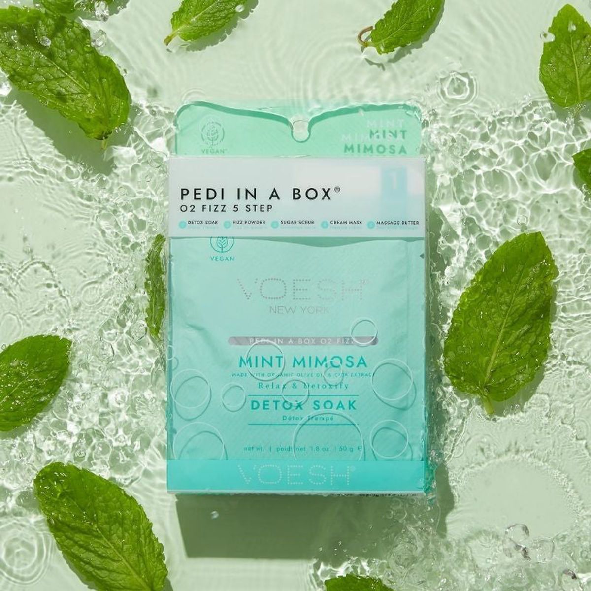 Pedi in a box | Mint Mimosa (5 step)