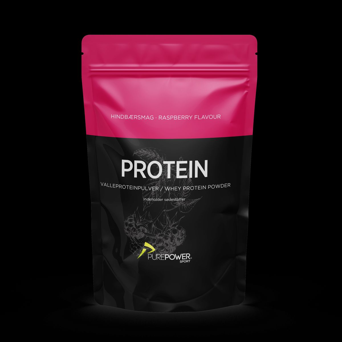 Valleprotein Hindbær 400g