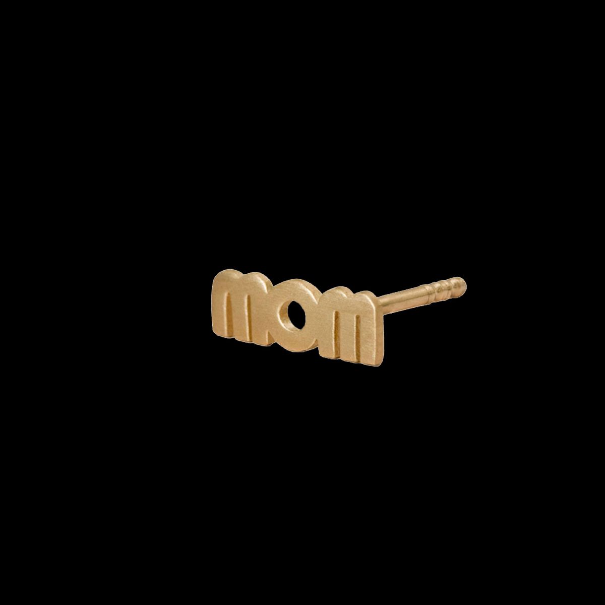 Wow Mom Earring - Single - Forgyldt Sølv.