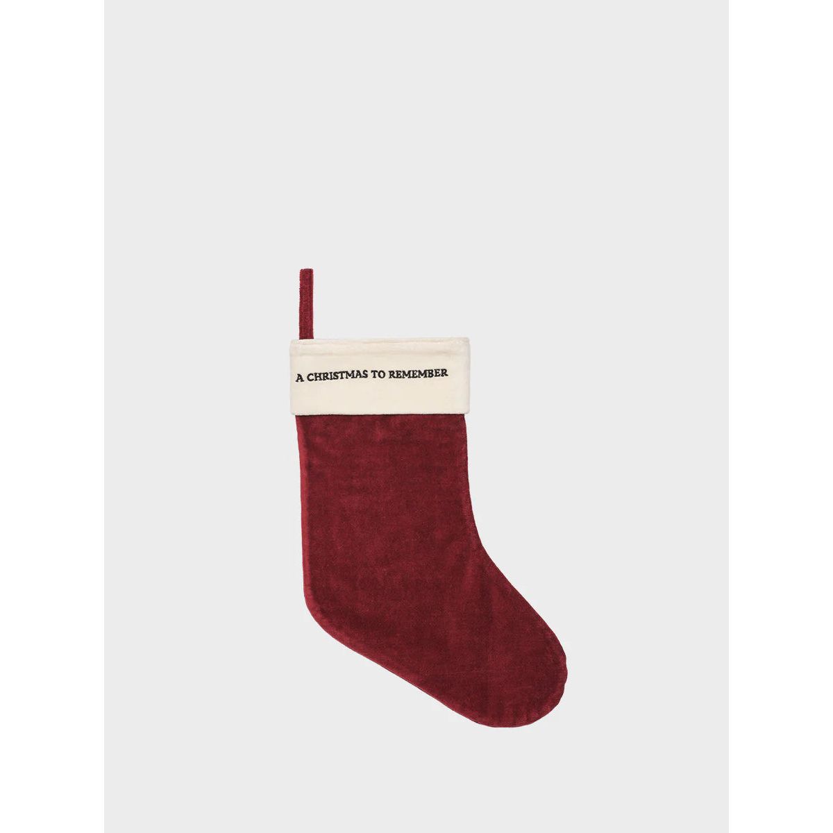 Humdakin - Christmas Stocking - Velvet - Maroon