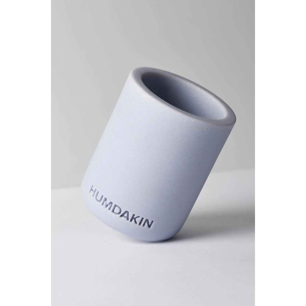 Humdakin - Light Sandstone Toothbrush Mug - Blue Glass