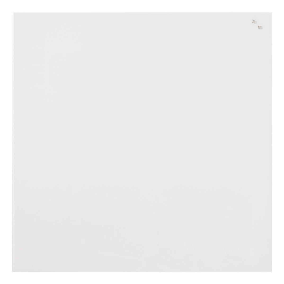 100 x 100 cm. PURE White Magnetisk glastavle