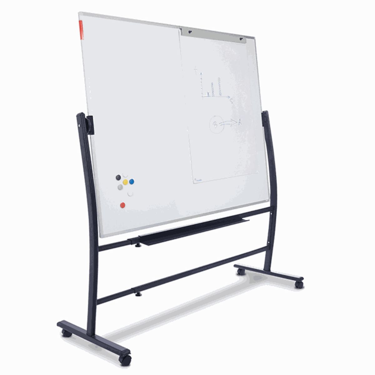 Rocada 360º dobbeltsidet mobil whiteboard