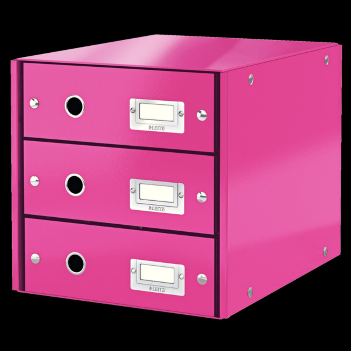 Skuffekabinet Click&Store 3 skuf WOW pink