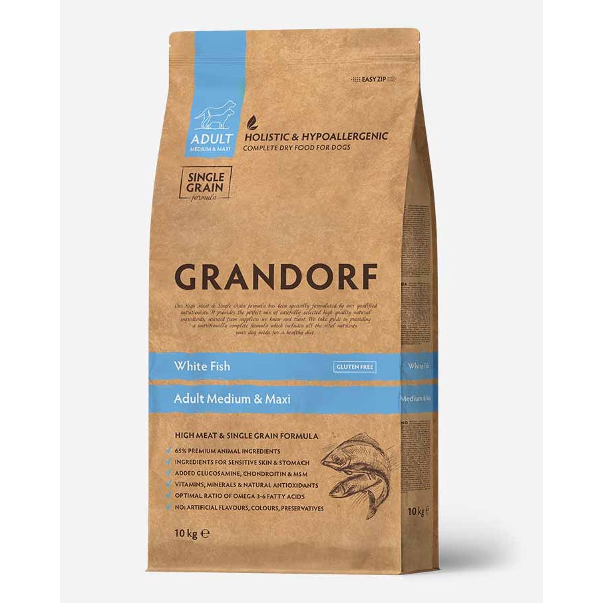 Grandorf Adult - Hvid Fisk - 10kg