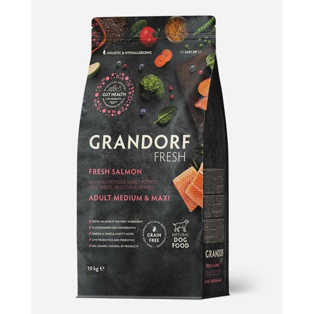 Grandorf Fresh Adult - Frisk Laks og Kornfri - 10kg