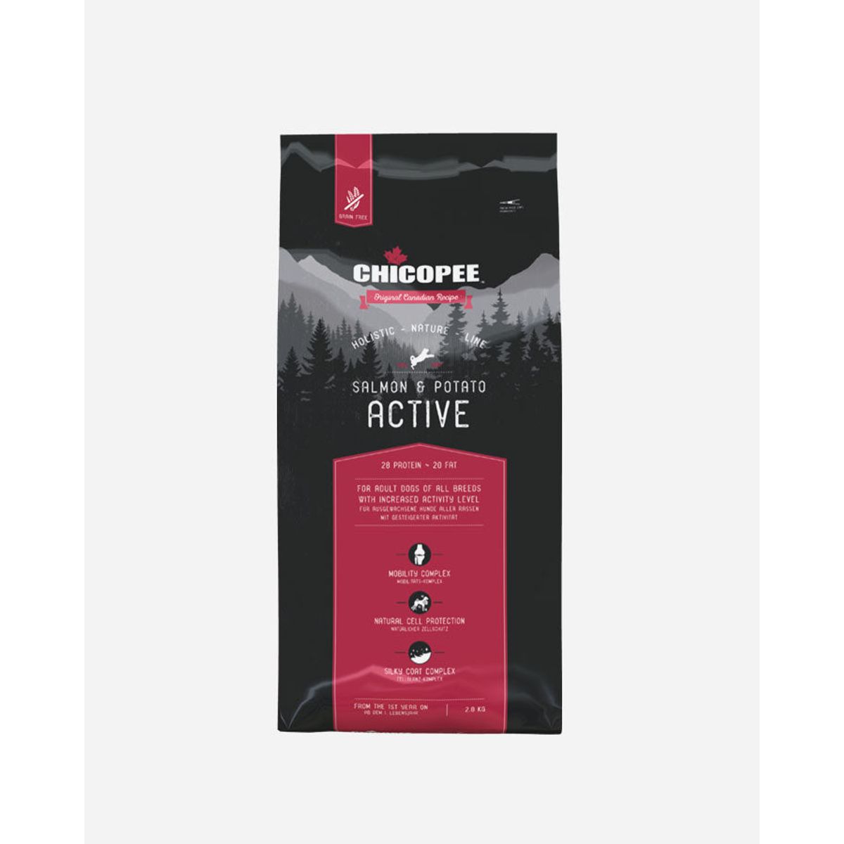 Chicopee Holistic Nature Line Active - Laks og Kartoffel - 2 kg