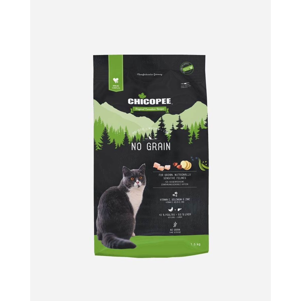 Chicopee Holistic Nature Line Cat No Grain - 1.5 kg - kornfrit