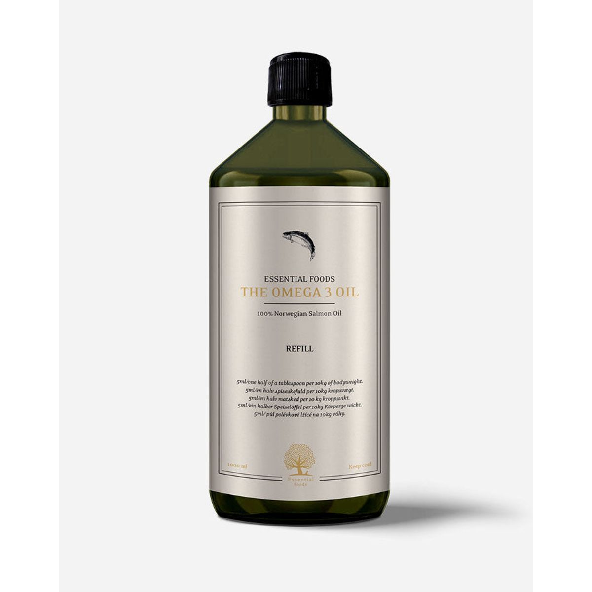 Lakseolie fra Essential Foods - The Omega3 Oil (1.0 L)