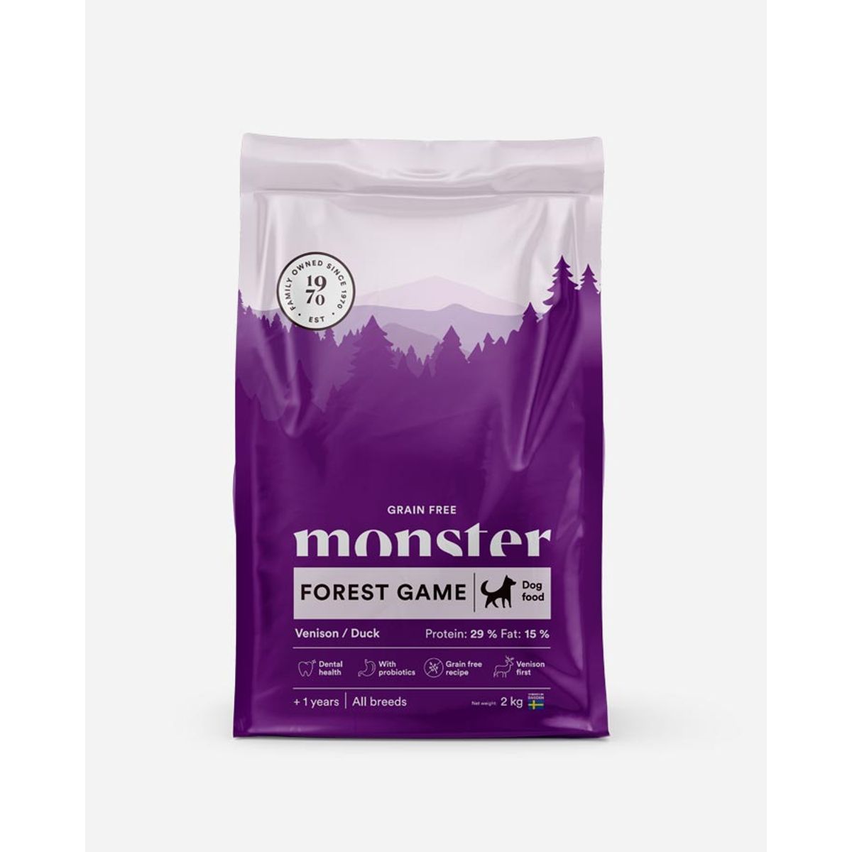 Monster Forest Game - Kornfrit, Vildt og And - 2kg