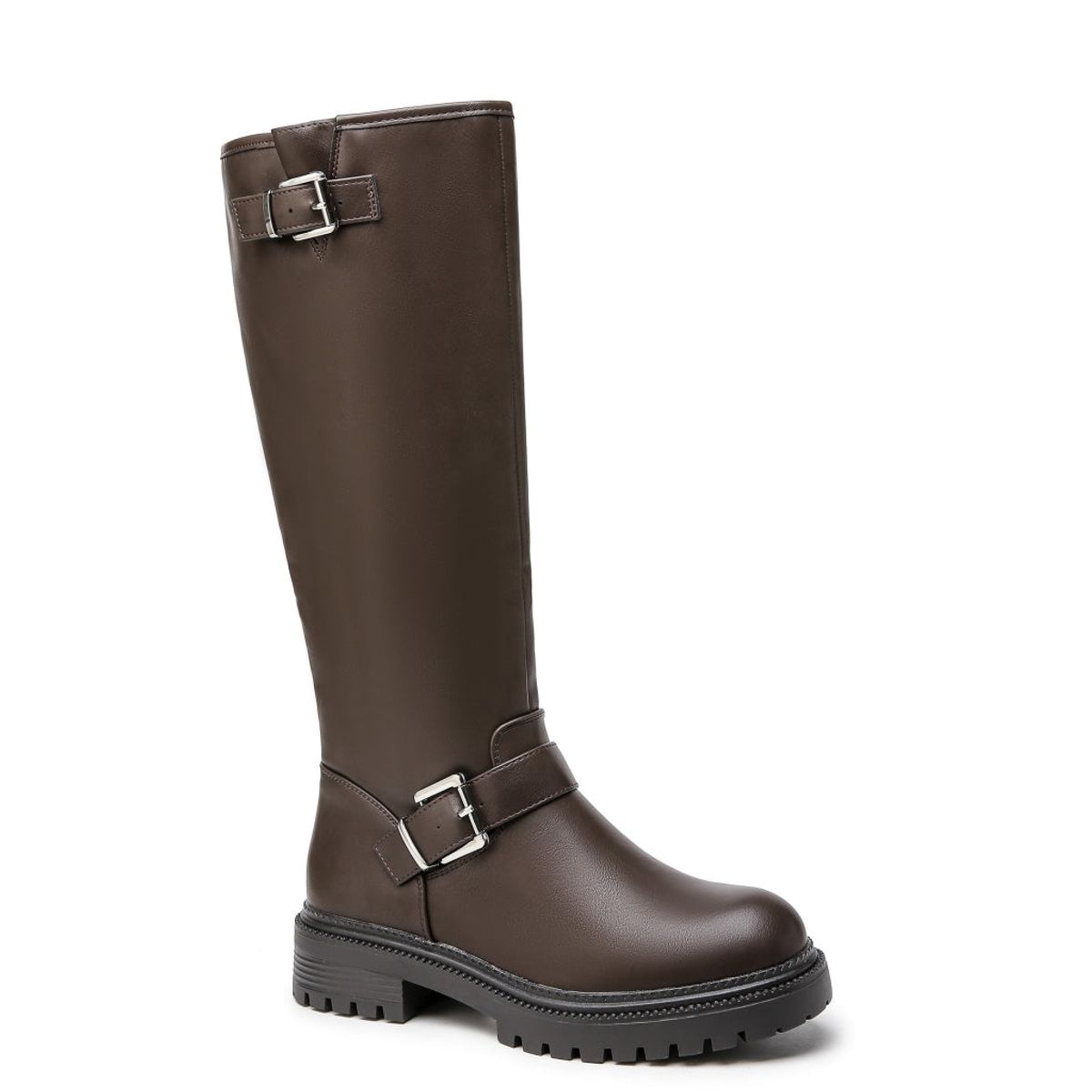 Anna Dame biker støvler 9178 - Brown