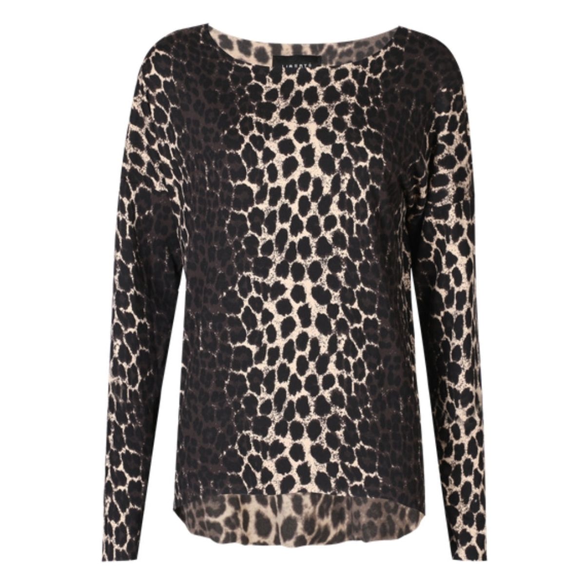 Liberté dame top ALMA FLEECE 9354 - DARK BROWN LUX LEO