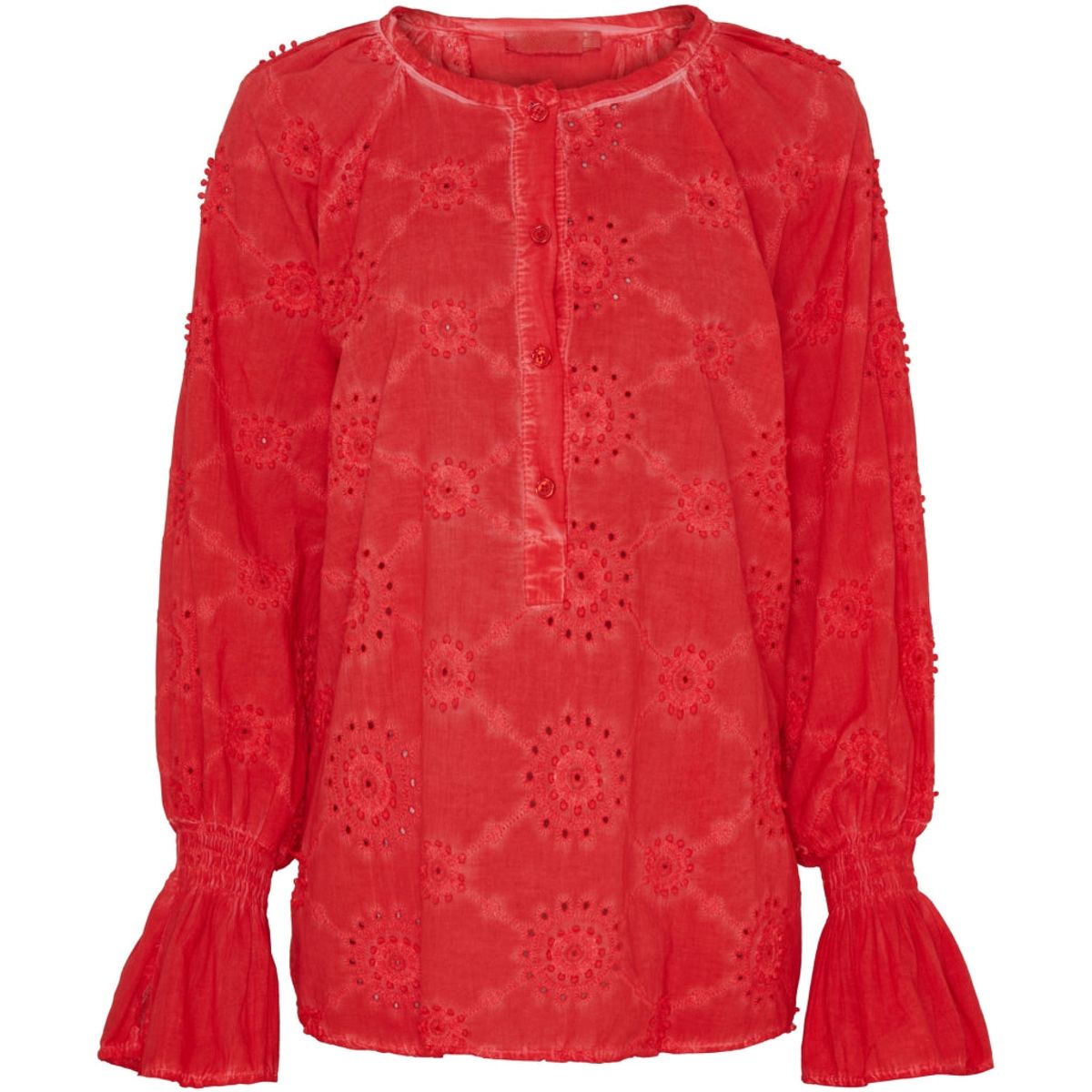 Marta Du Chateau dame bluse MdcBianca - Red Cold Wash