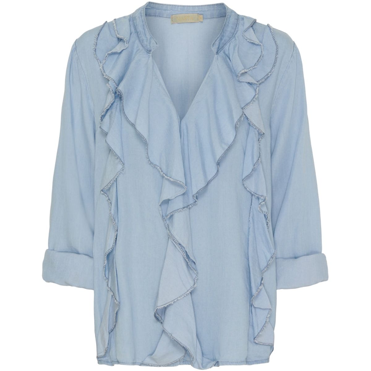 Marta Du Chateau dame bluse MdcFrancesca - Light blue