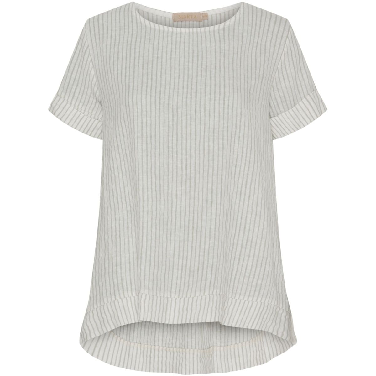 Marta Du Chateau dame bluse MdcNatalie - Panna Grey Stripe