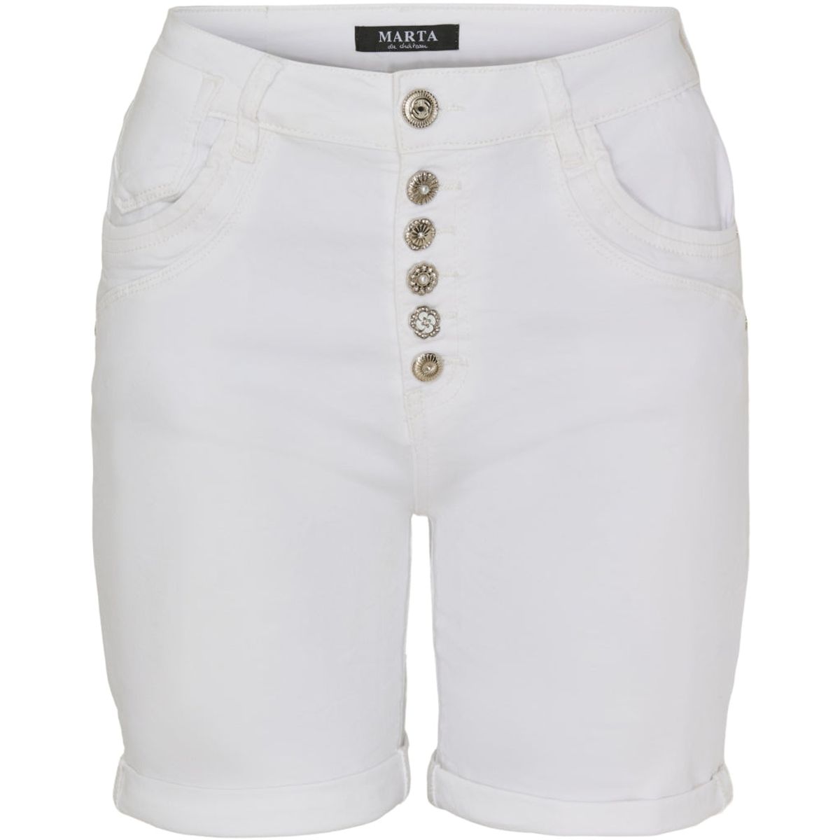 Marta Du Chateau dame shorts MdcSierra - White