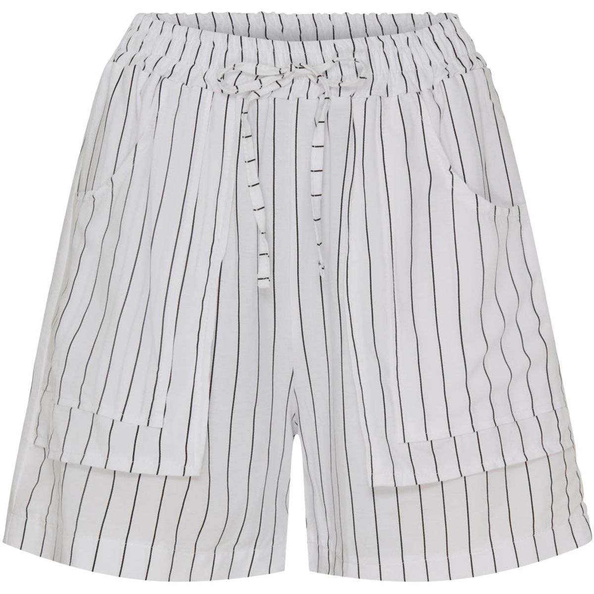 Marta Du Chateau dame shorts MdcZita - White/Black Stripe