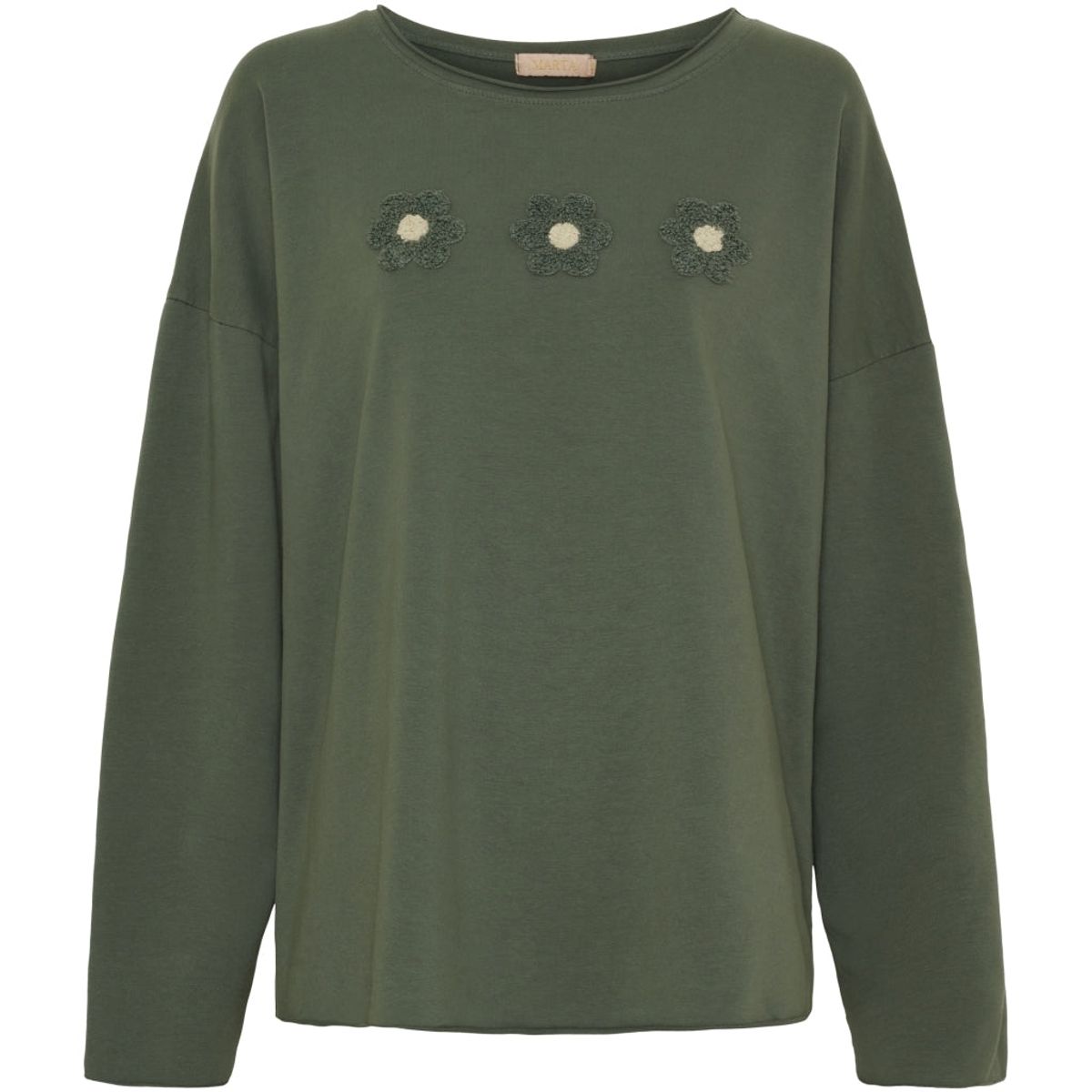 Marta du Chateau dame Sweatshirt MdcLucette A0268 - Military