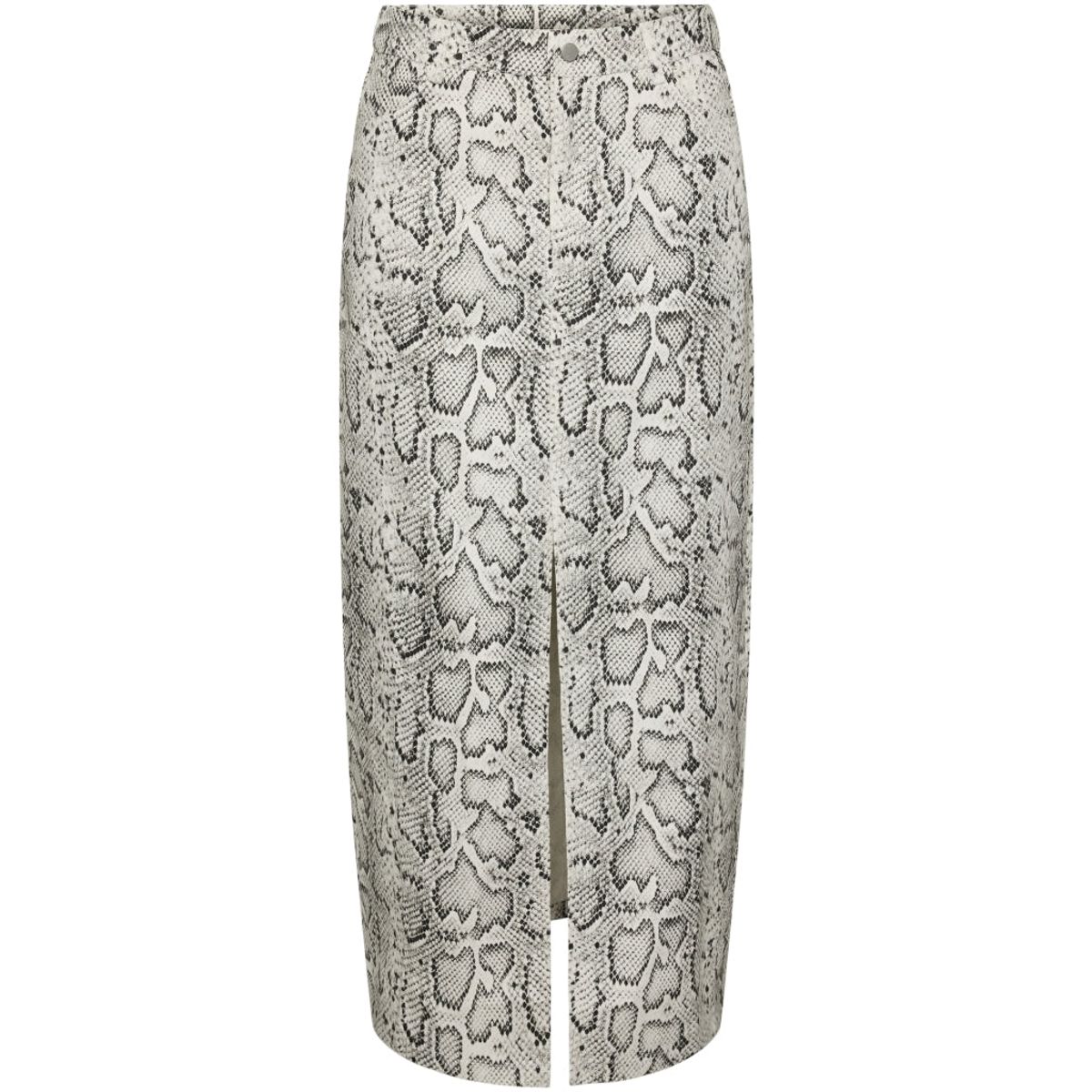 PIECES X DITTE ESTRUP X CILLE FJORD PCJESSICA SKIRT - Bright White Snake Print