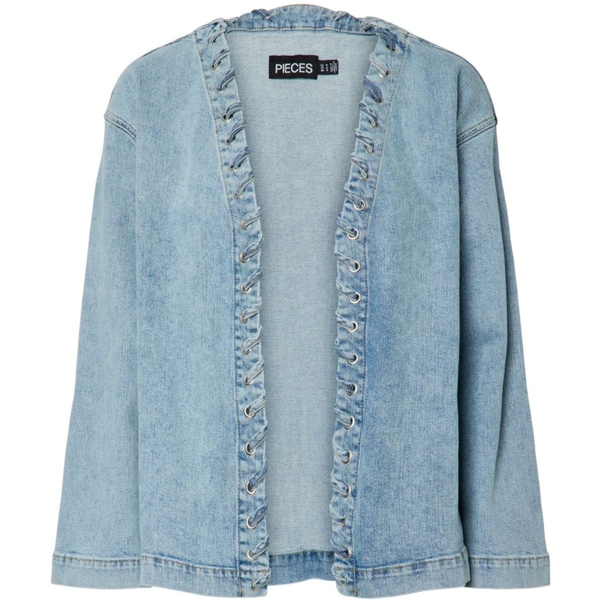 PIECES dame jakke PCFENDA - Light Blue Denim