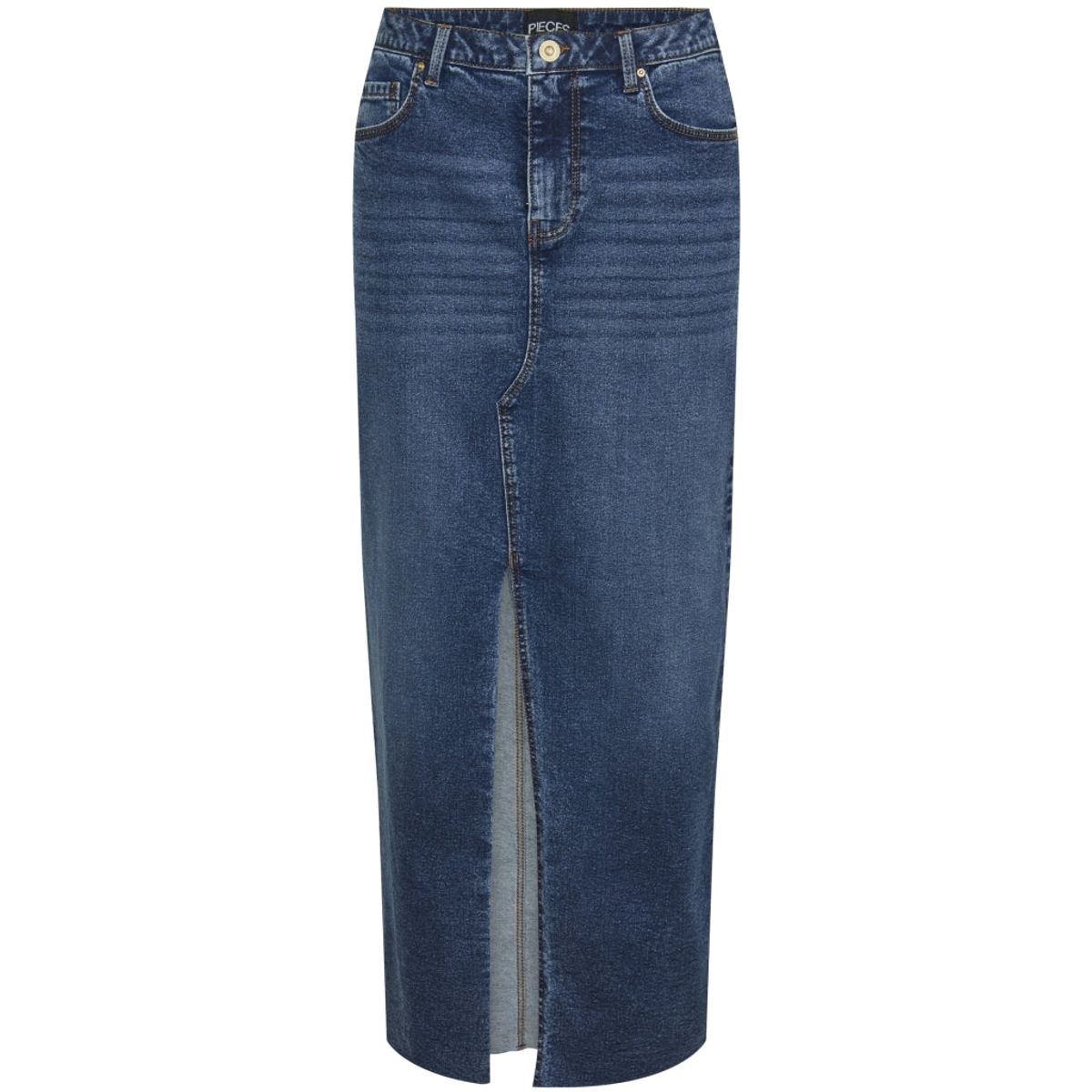 PIECES dame nederdel PCJESSIE - Medium blue denim