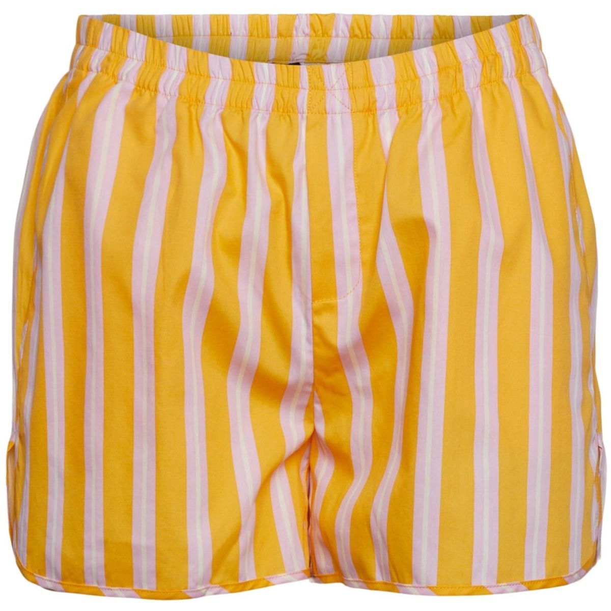 PIECES dame shorts PCLETTY - Banana With stripes